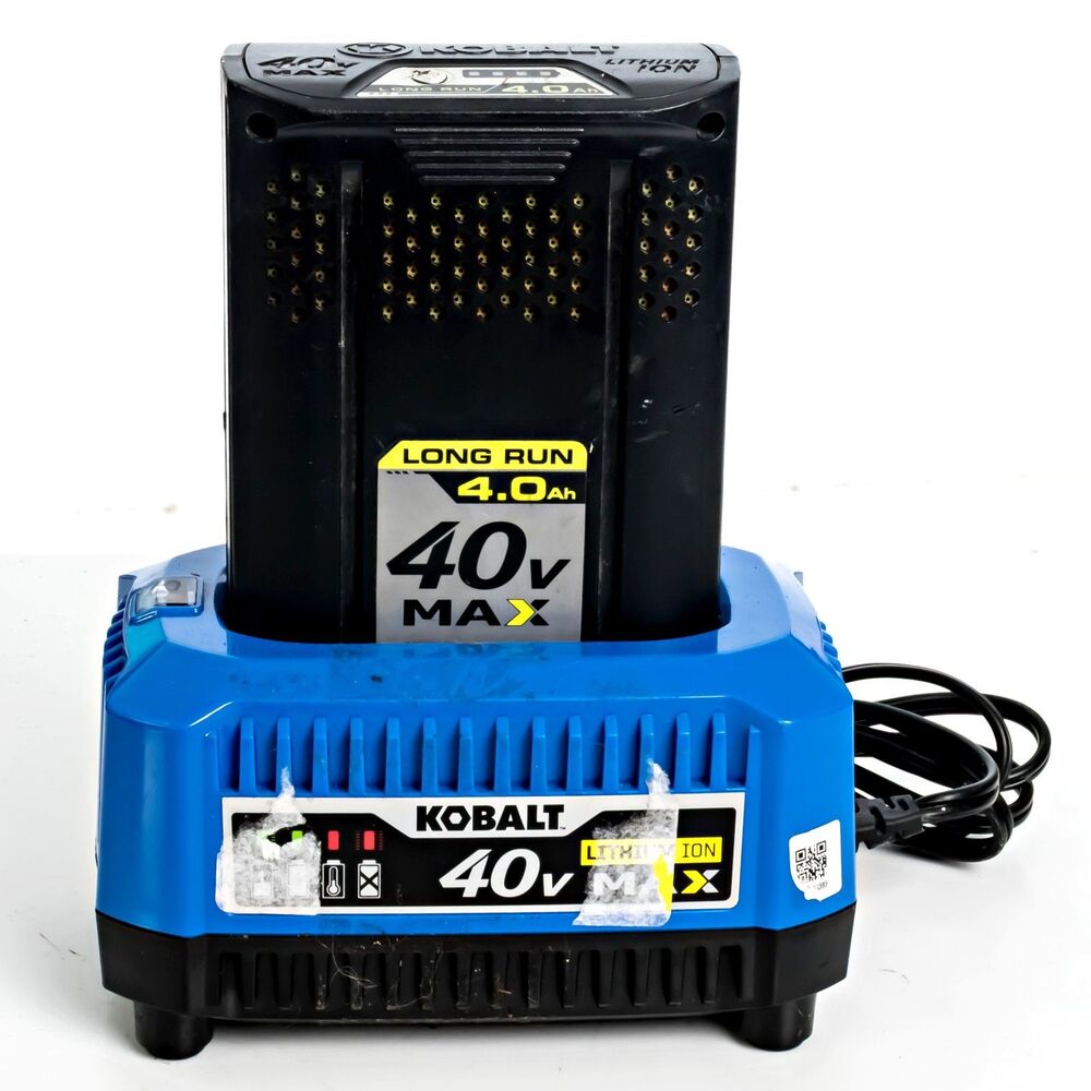 KOBALT 40v Lithium Ion Battery 4.0 Ah With Charger KRC 40-06